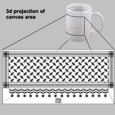 Palestinian Keffiyeh Pattern Art Thumbnail