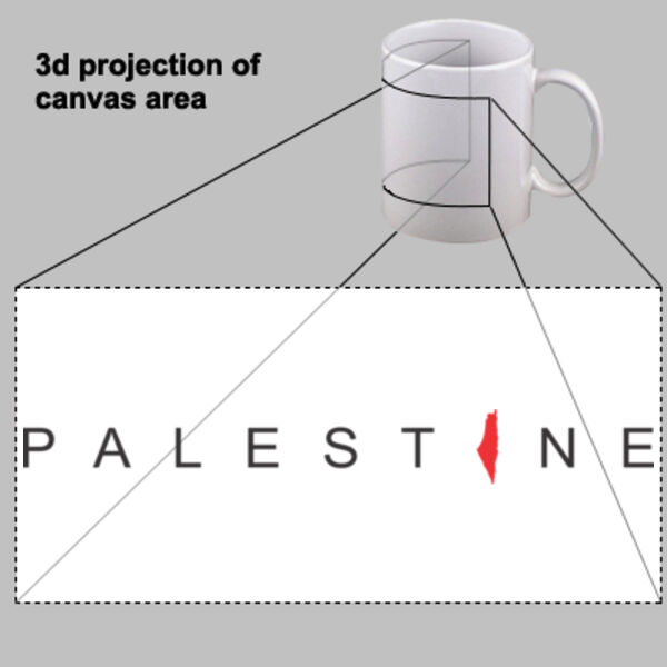 Art design with word Palestine in the middle - تصميم فني مع كلمة فلسطين في المنتصف Thumbnail