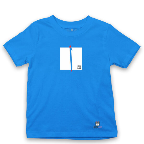 Modern Arabic Alef Calligraphy Art - فن الخط العربي الحديث حرف ال (ألف) على قميص للاطفال Thumbnail