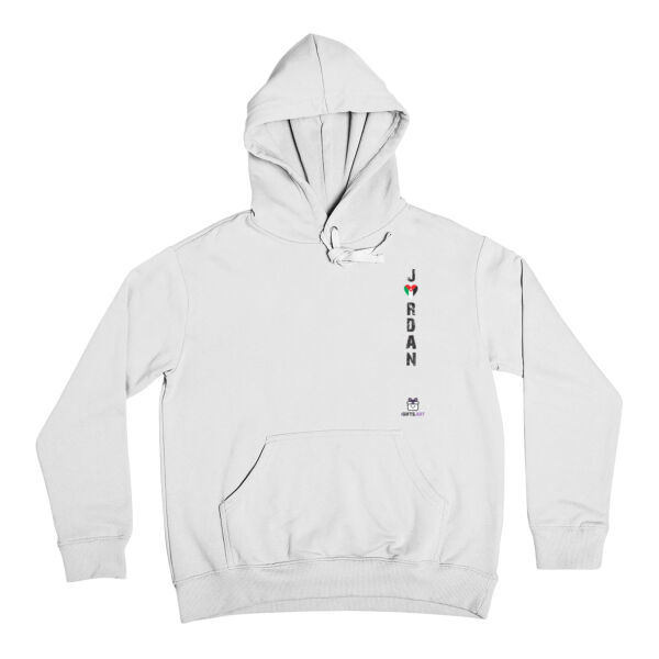 Beautiful design of the word "Jordan" written vertically in English and a heart-shaped flag-تصميم جميل لكلمة "الأردن" مكتوبة عموديا باللغة الإنجليزية وعلم على شكل قلب. Thumbnail